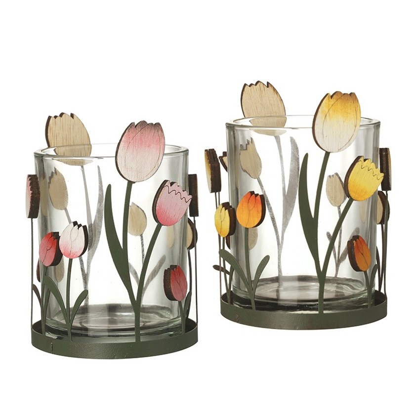 Tulip Flower T-Light Holders