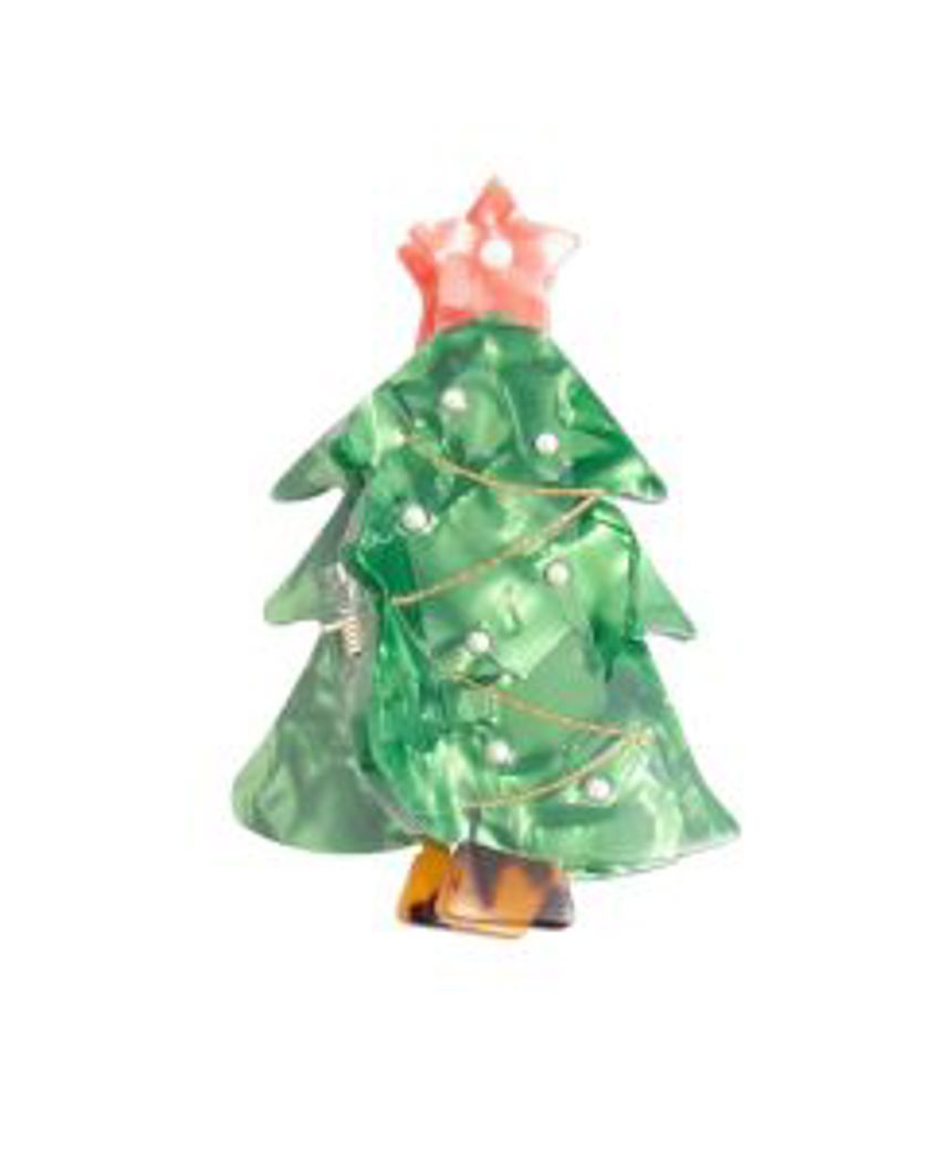 Christmas Tree Hair Claw Clip