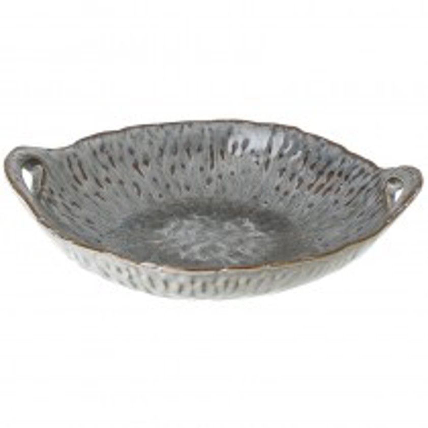 Blue Ceramic Bowl With Handles