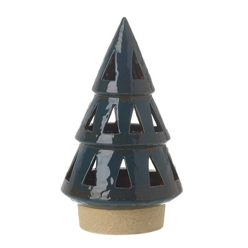 Tree Candle Holder Blue