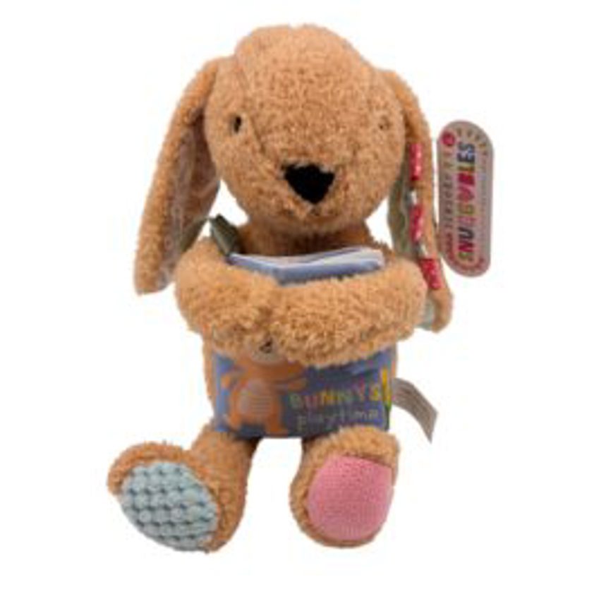Snuggables Medium Rabbit with Cloth Book