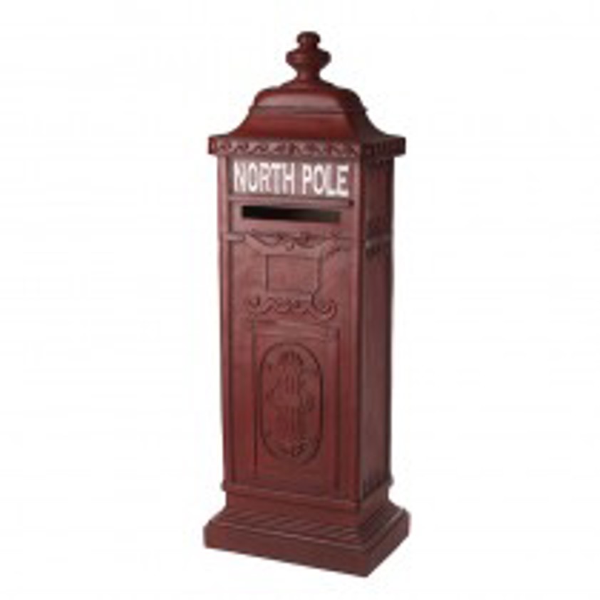 North Pole Red Vintage Large Post Box