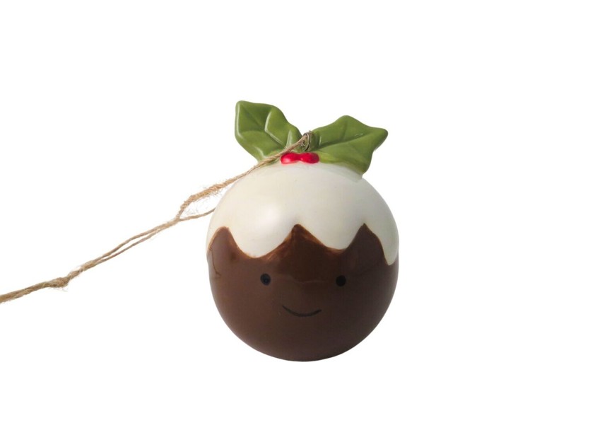 Christmas Pudding Tree Decoration 5.9cm