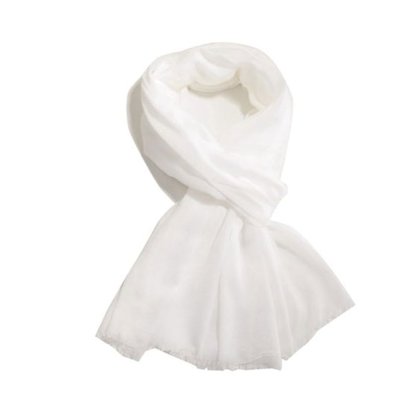 Cream Plain Scarf