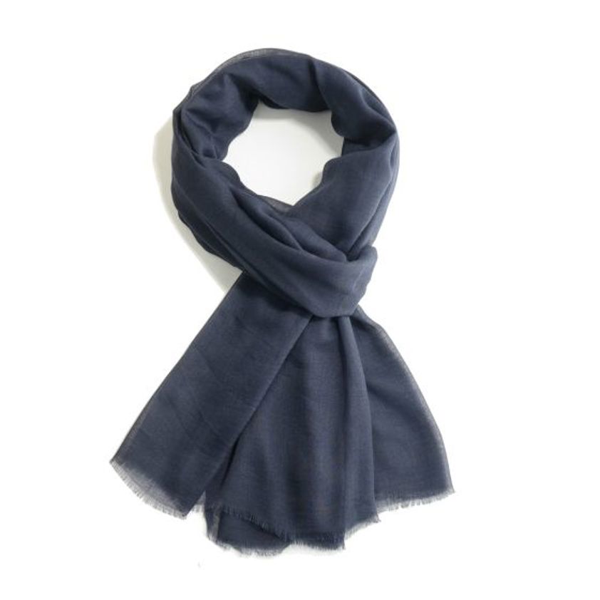 Navy Plain Scarf