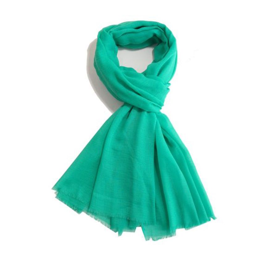 Green Plain Scarf