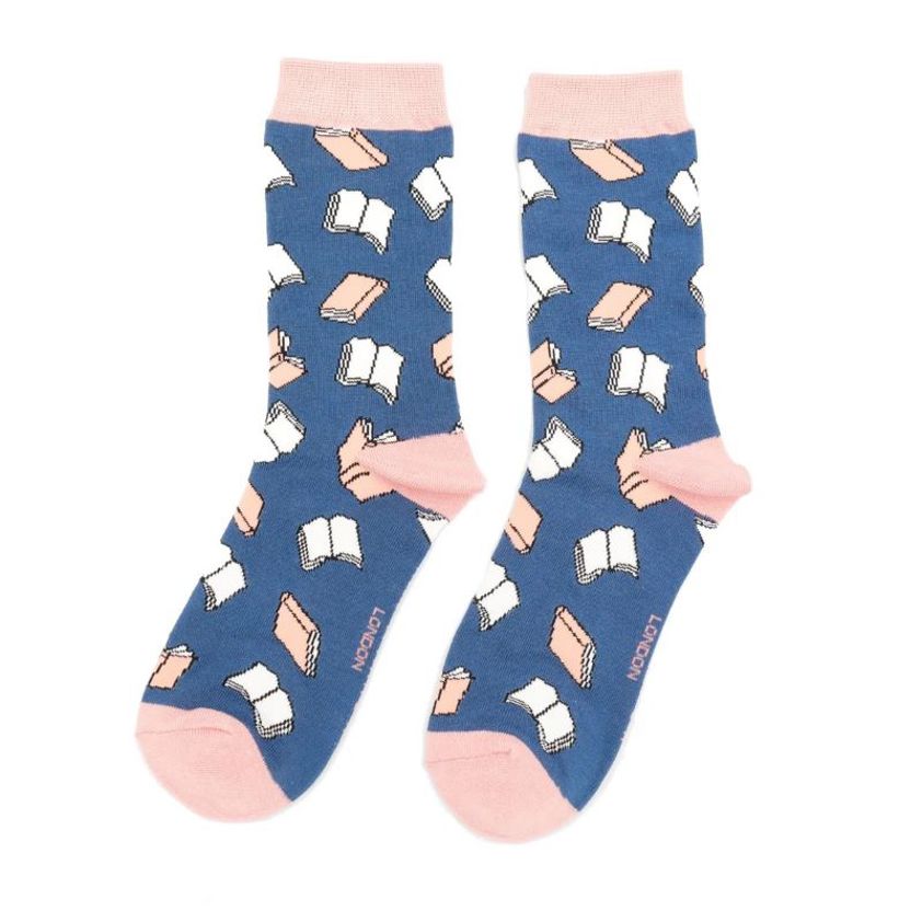 Books Socks Navy