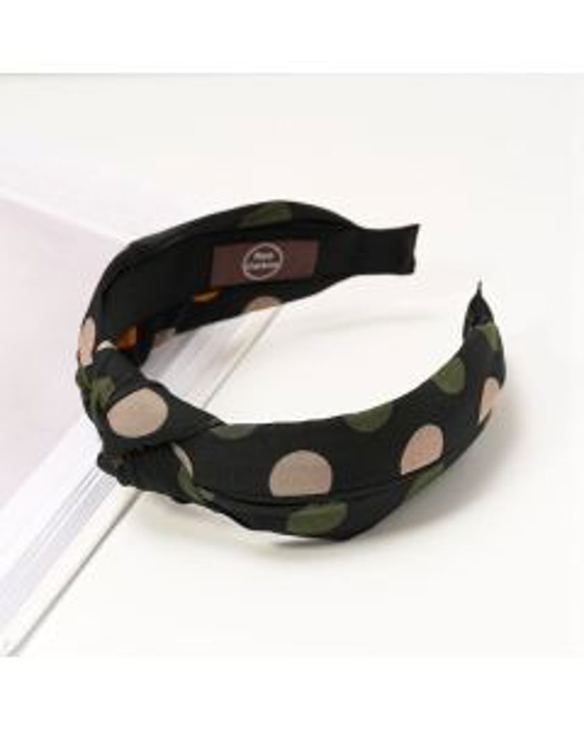 Dots Black Headband