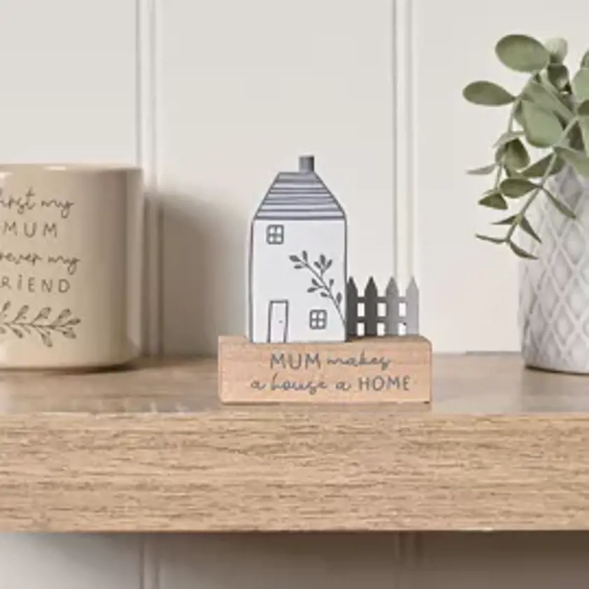 Moments Little Houses Plaque - Mum