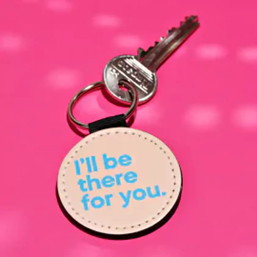 Say It With Songs PU Leather Keyring - I'll Be There For You - The Rembrandts