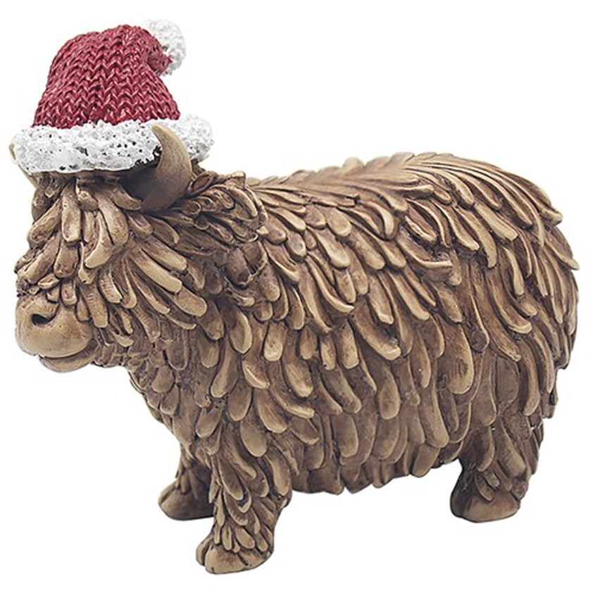 Christmas Highland Cow Large