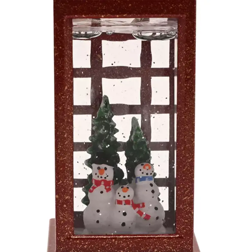 Snowman LED Mini Lanterns Includes Telephone Booths