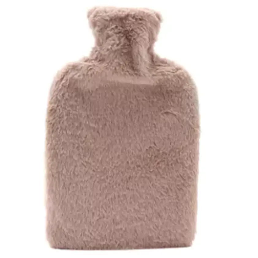 Sophia Layers Soft Faux Fur 1.7L Muff Hot Water Bottle - Taupe