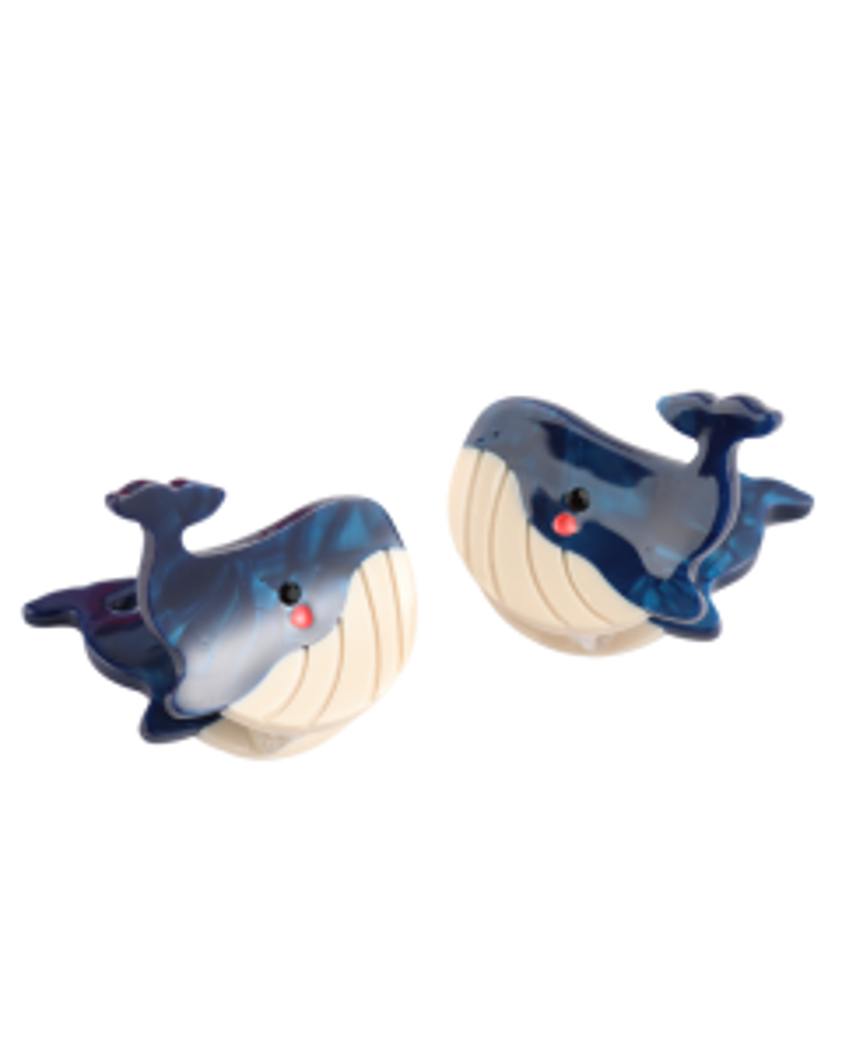 Whale Hair Claw Clips Twin Pack