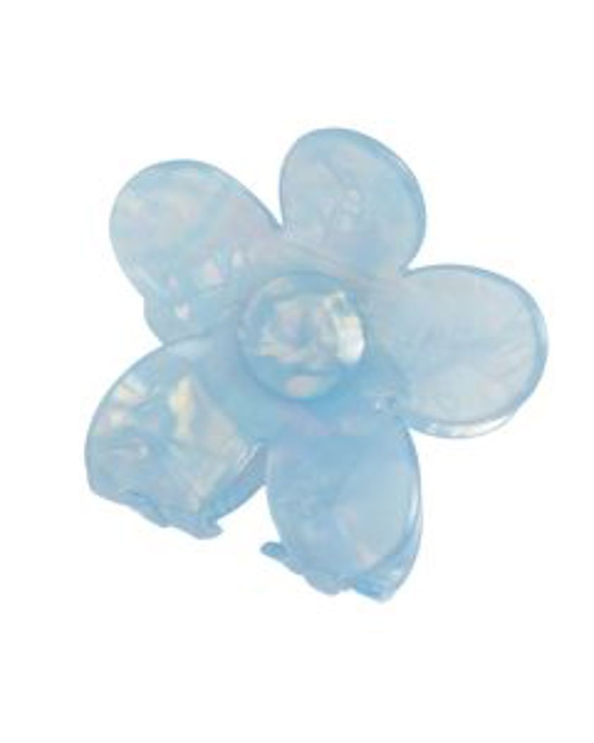 Flower Hair Claw Clip Blue