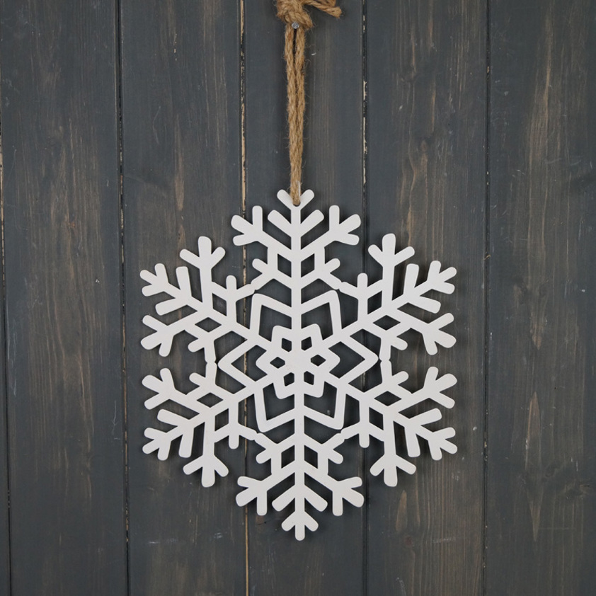 Hanging Metal Snowflake (26cm)