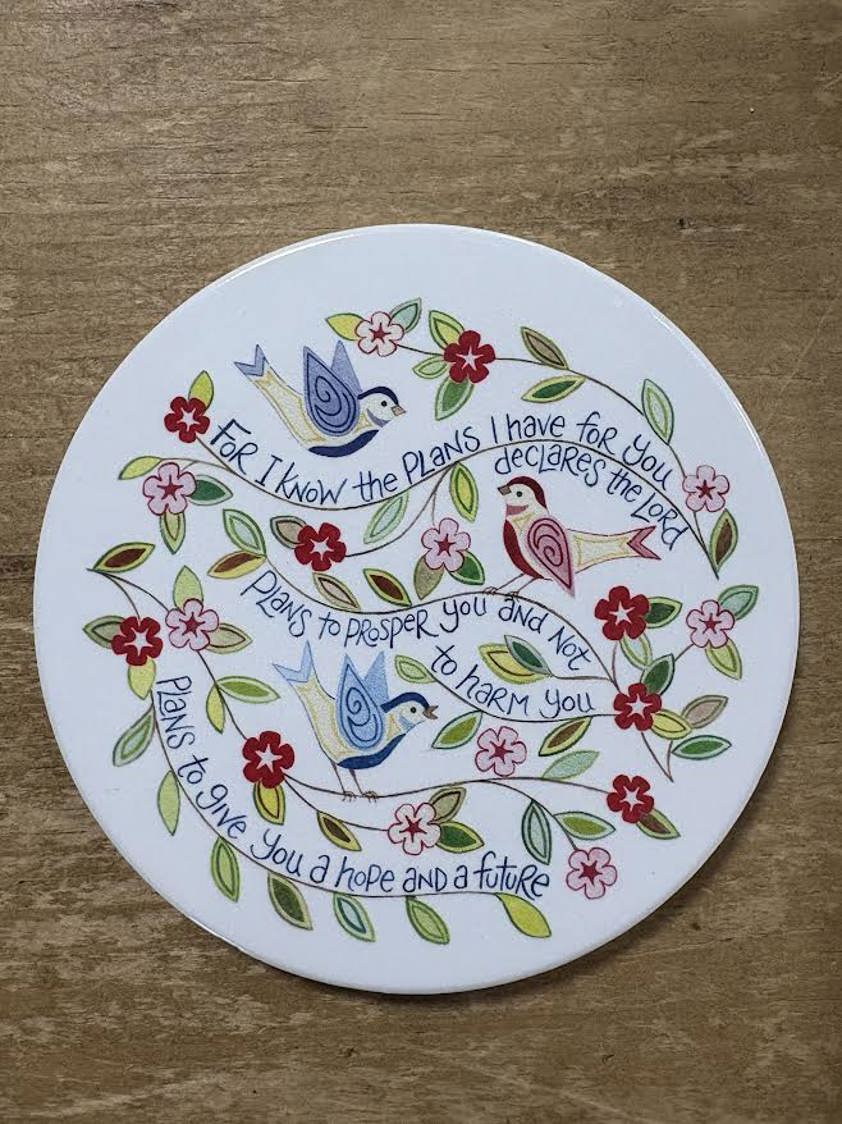 For I know the plans I have for you Hannah Dunnett Circular Coasters