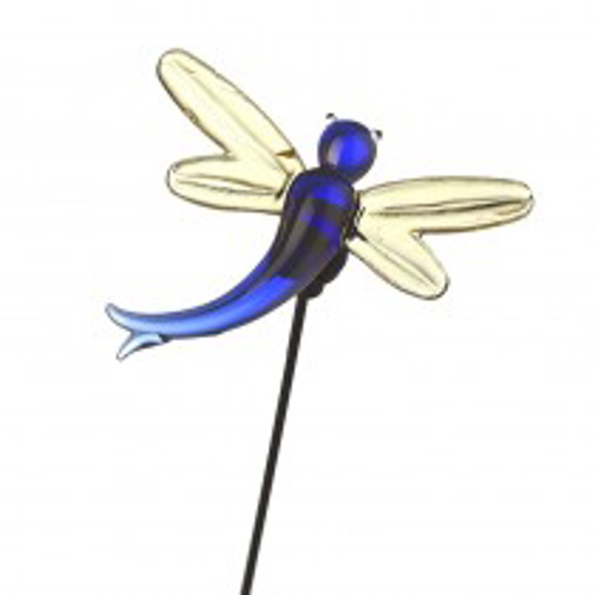Glass Dragonfly On Stick