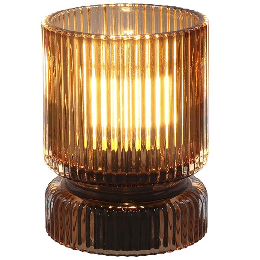 Posh LED Lamp Small Lines Bronze
