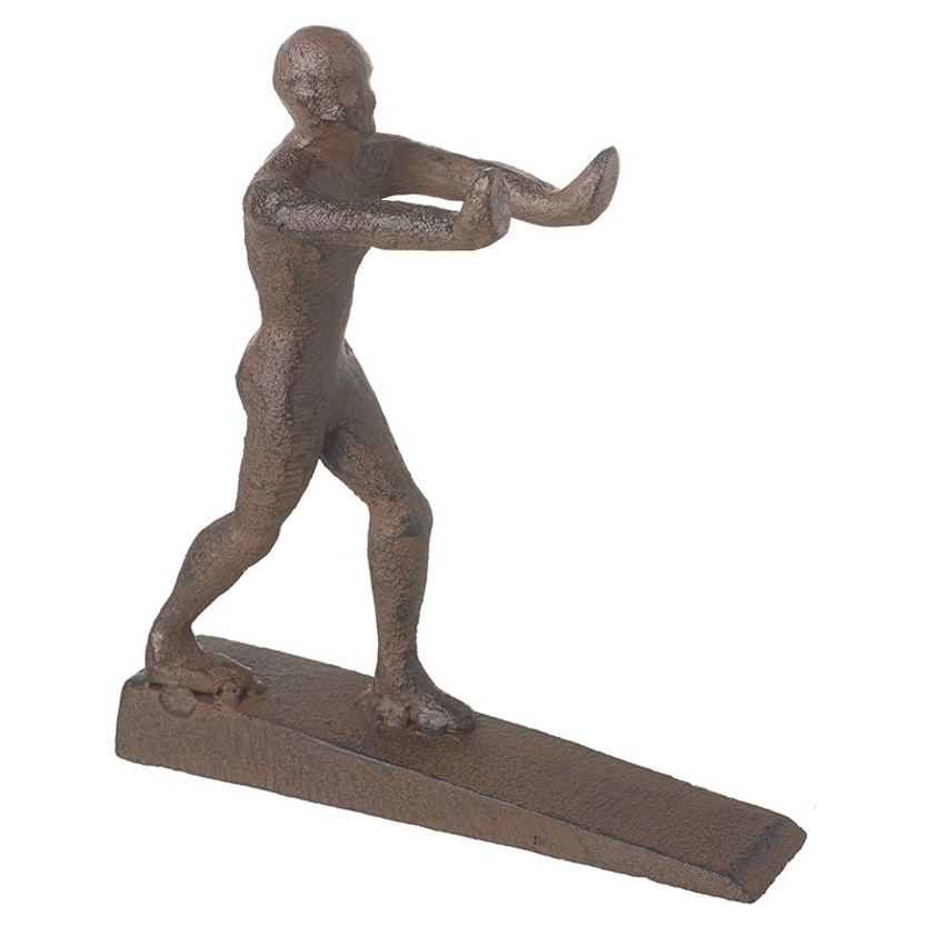 Iron Figure Pushing Door Stop