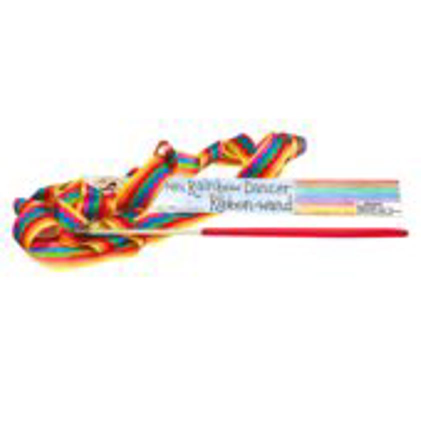 Mini Rainbow Dancer Ribbon-wand