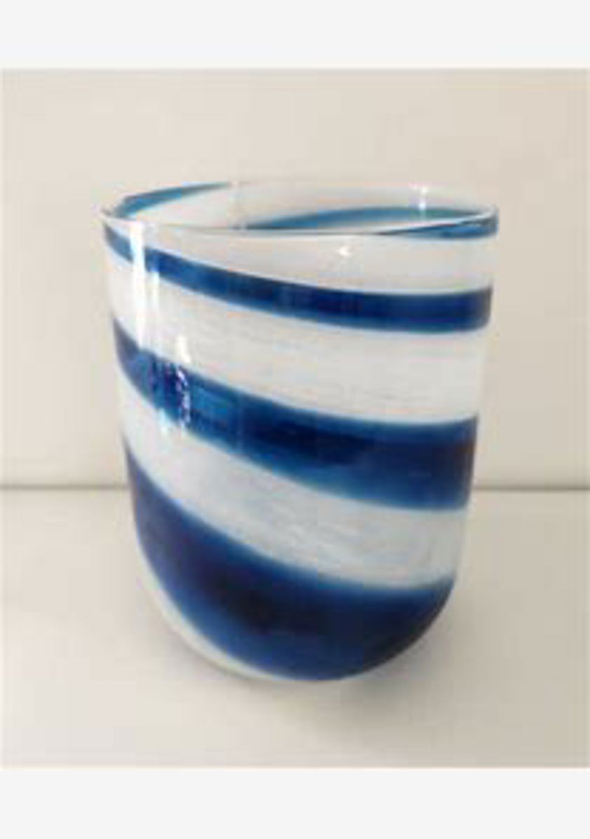 Vincenza Blue Swirl Vase Large