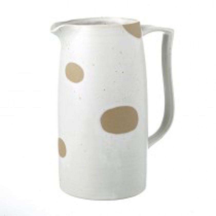 Tall Porcelain Jug with dots