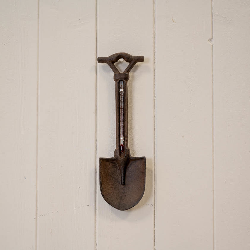 Cast Iron Spade Thermometer