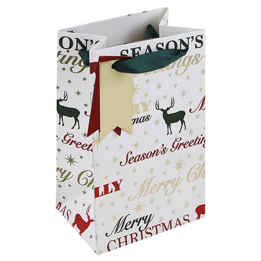 Christmas Greetings Stag Perfume Bag