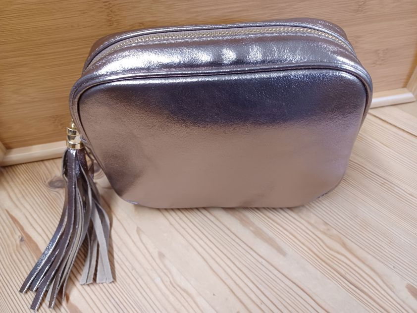 Bronze Italian Leather Camera Bag