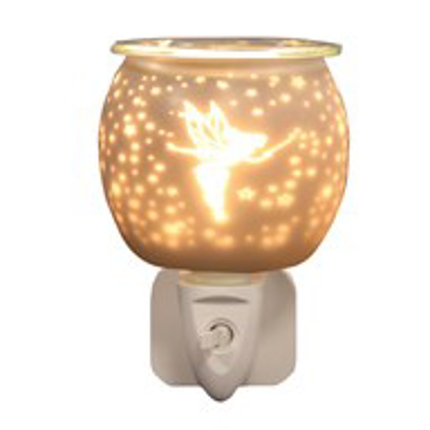 Plug In White Satin Fairy 12cm