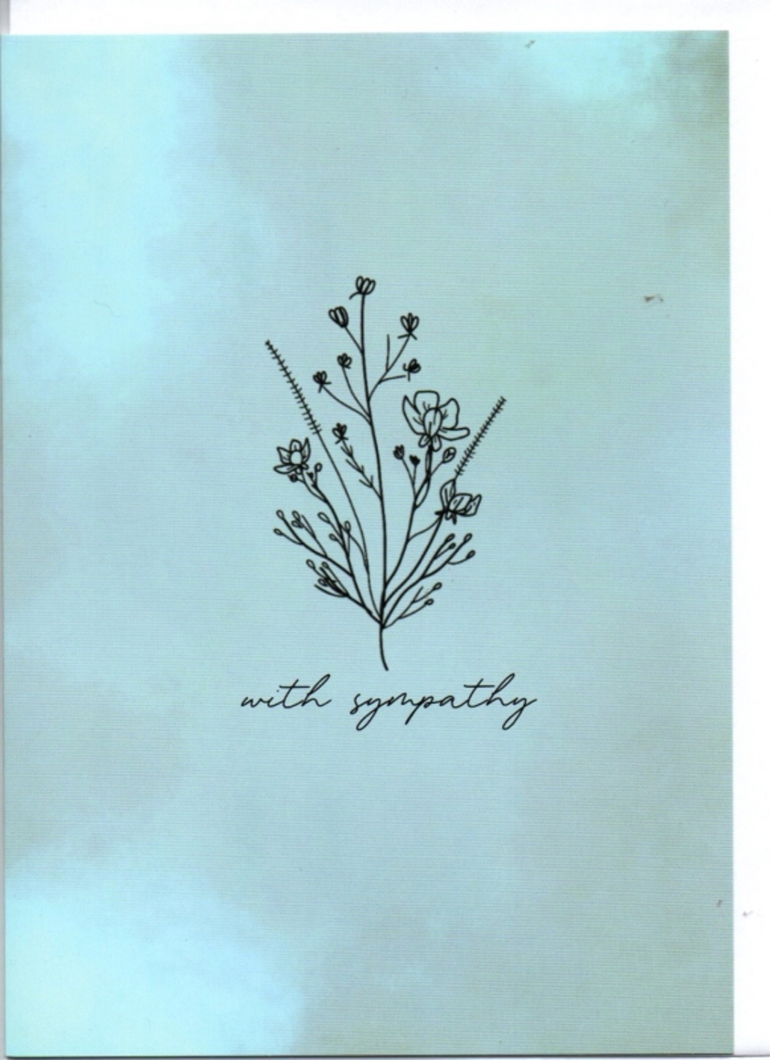 With Sympathy Greetings Card