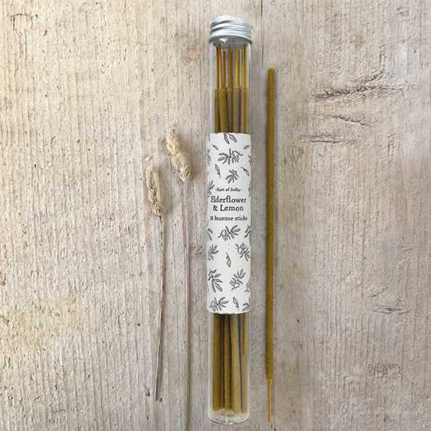 Tube of incense sticks-Elderflower & Lemon