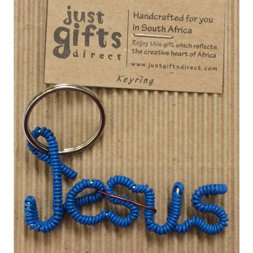 Wire Jesus Handmade Keyring