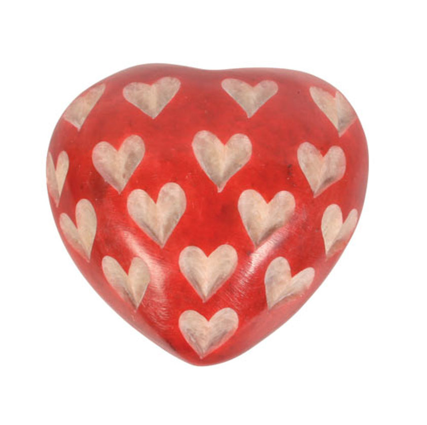 Red Hearts Pebble