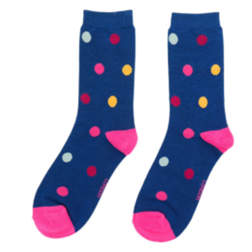 Spots Socks Navy