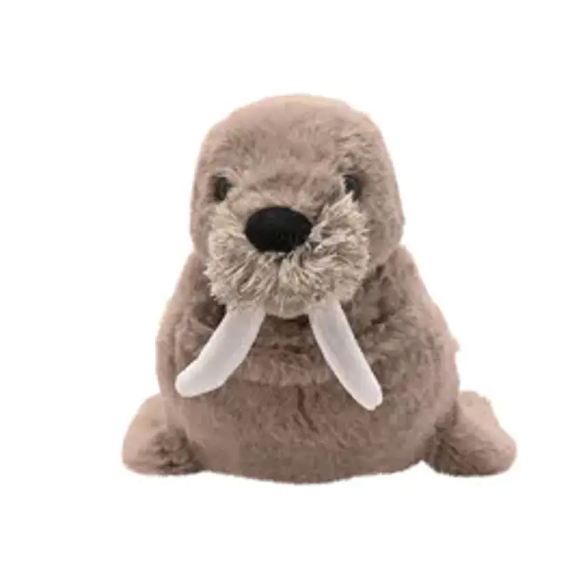 Walter The Plush Brown Walrus Glow In The Dark Teeth 30 cm