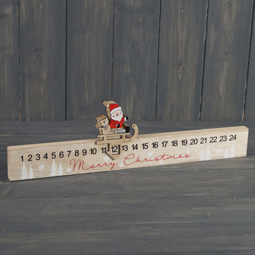 Wooden Santa Advent 40 cm