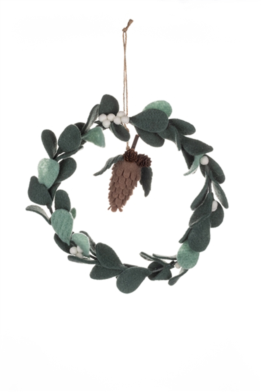 Woolen Mistletoe Ring