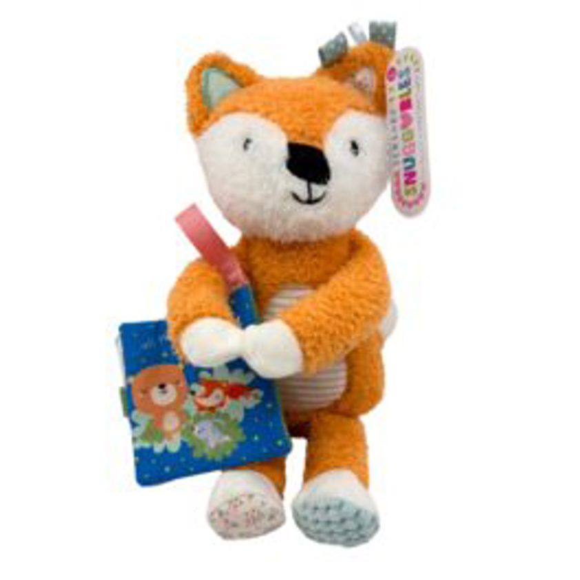Snuggables Medium Fox with Cloth Book