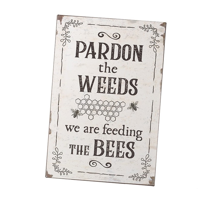 Pardon The Weeds Sign