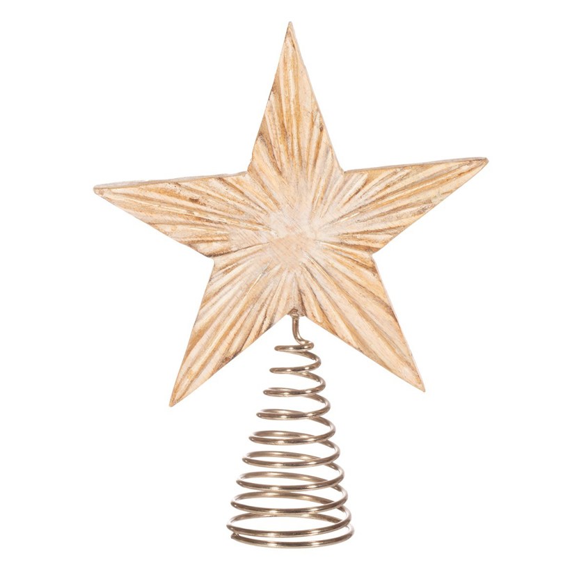 Wooden Star Tree Topper