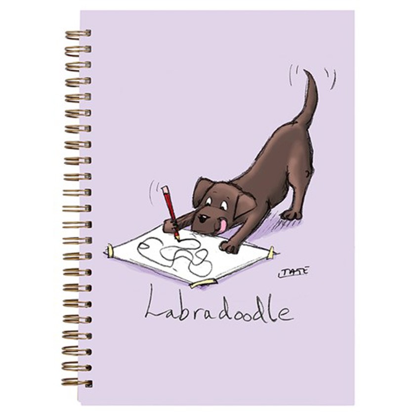 Louise Tate Labradoodle A6 Notebook
