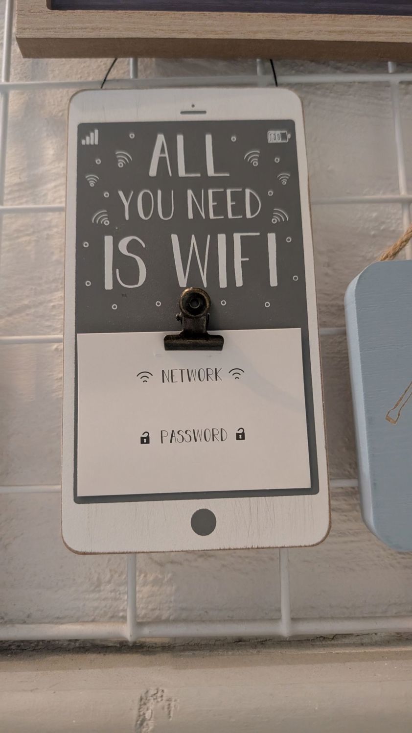 Wifi Hanging Plaque