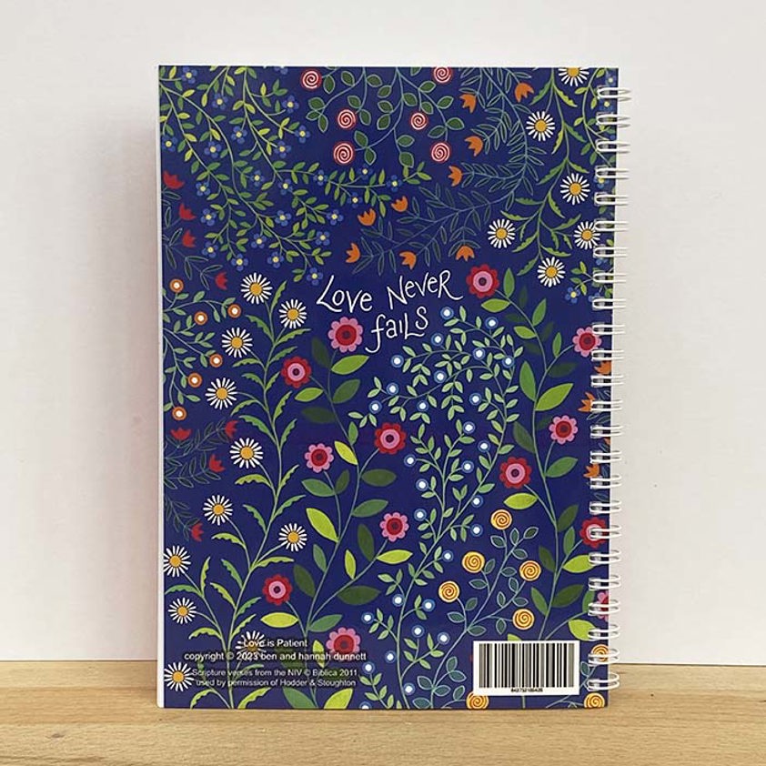 Love is patient - A5 Spiral bound Notebook