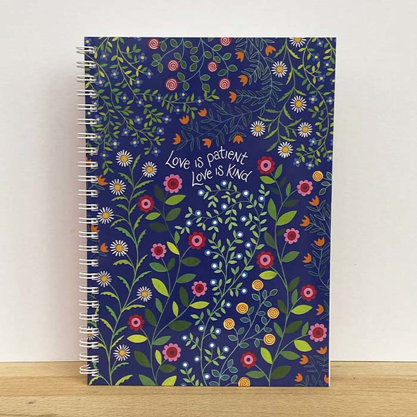 Love is patient - A5 Spiral bound Notebook