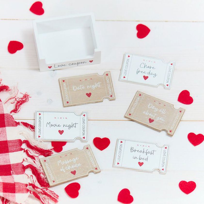 Love Wood Humorous Date Coupon