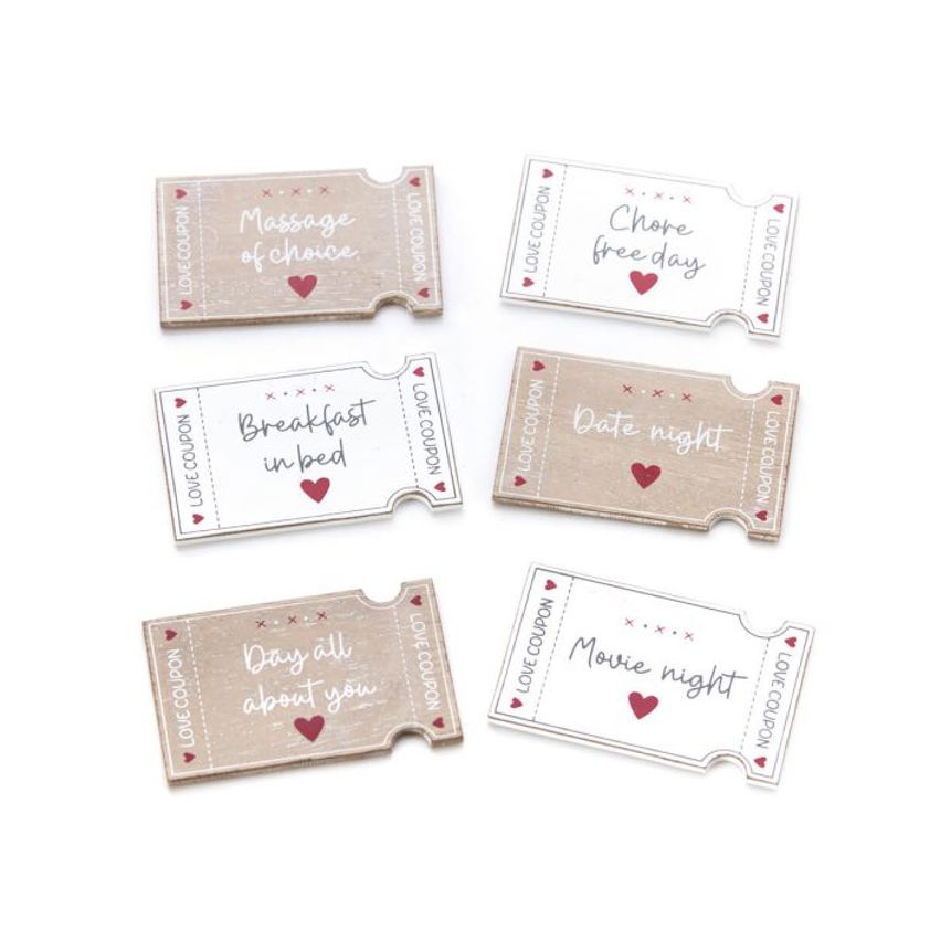 Love Wood Humorous Date Coupon