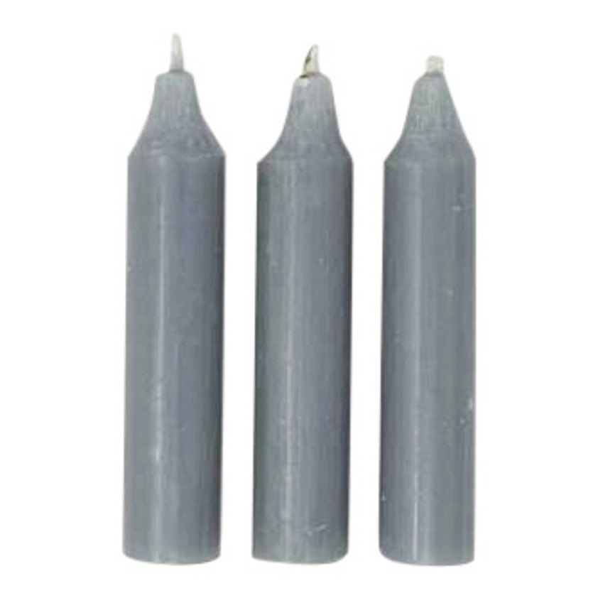 Light Grey Danish Short Candle