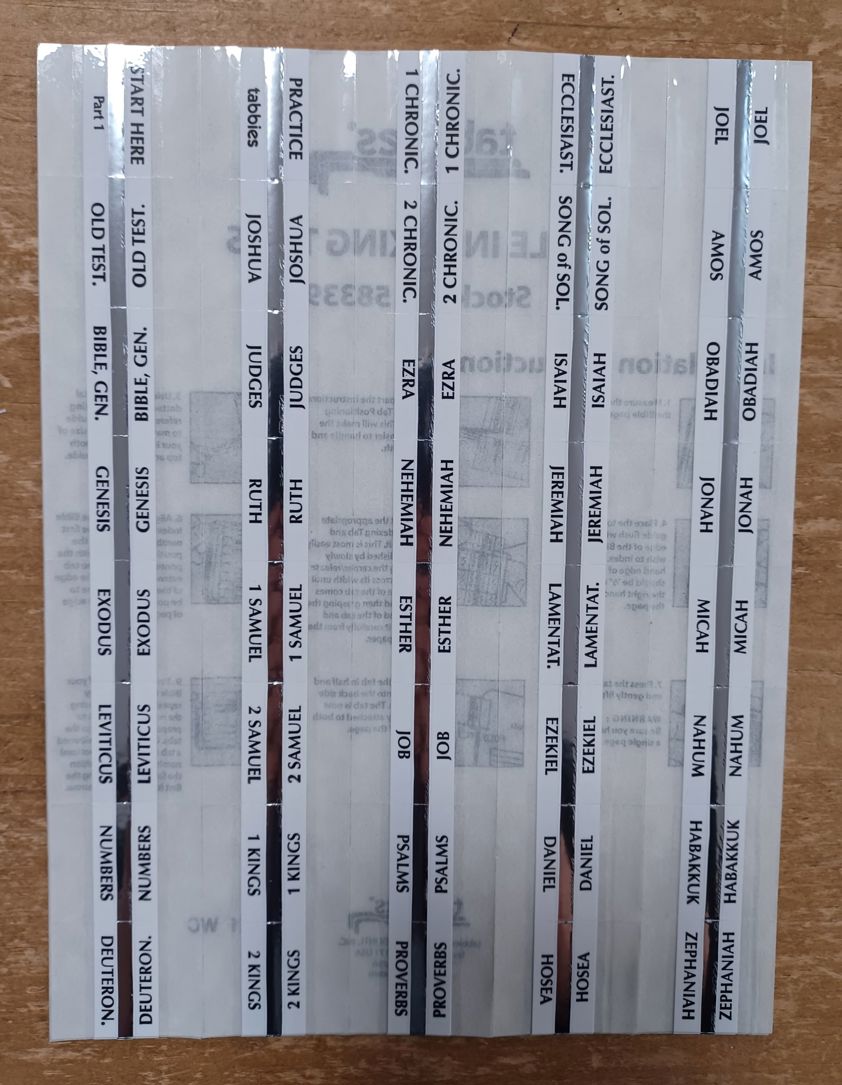 Silver Bible Tabs